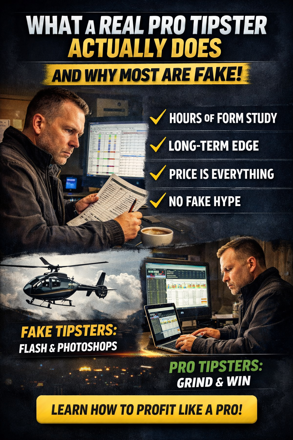 What a Real Pro Tipster Actually Does (And Why Most Are Fake)